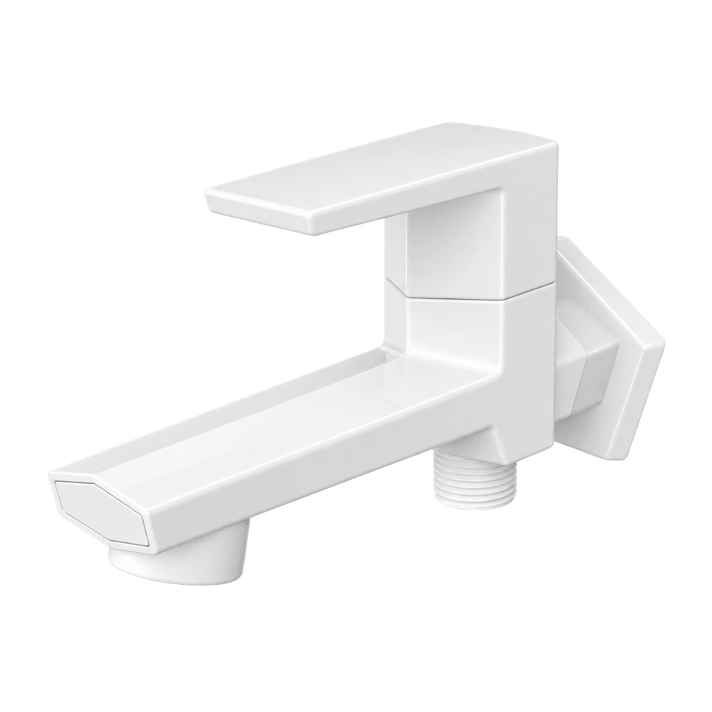 Hexapro Two Way Bib Cock in white